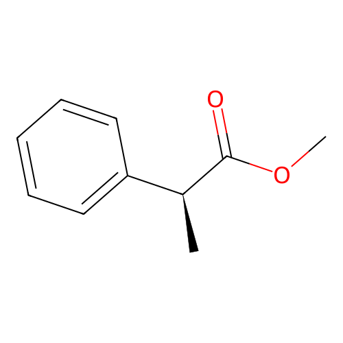 Methyl 2-phenylpropionate, (S)- structure