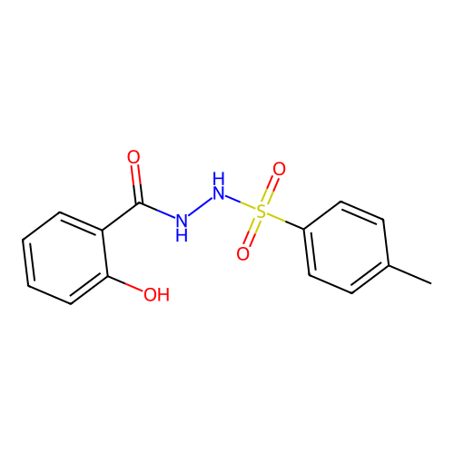 2-hydroxy-N'-[(4-methylphenyl)sulfonyl]benzohydrazide structure
