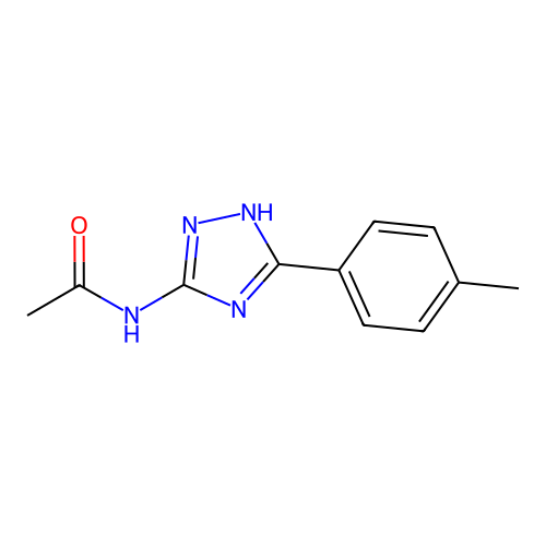 N-[5-(4-Methylphenyl)-4H-1,2,4-triazol-3-yl]acetamide structure