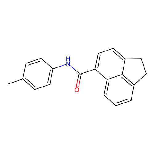 N-(4-methylphenyl)-1,2-dihydroacenaphthylene-5-carboxamide structure