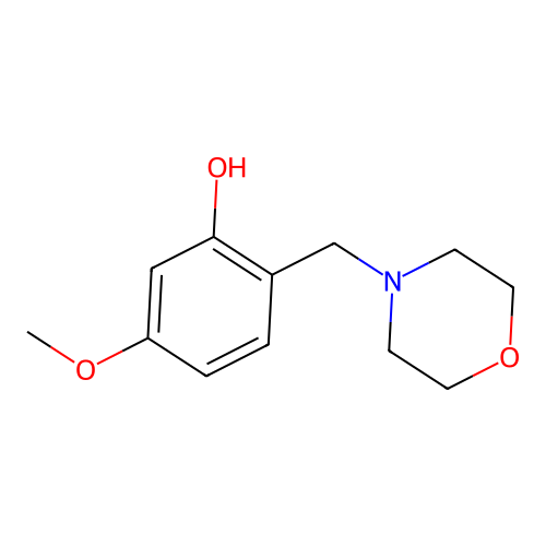 5-Methoxy-2-(4-morpholinylmethyl)phenol structure