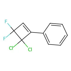 (4,4-Dichloro-3,3-difluorocyclobut-1-en-1-yl)benzene structure