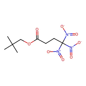 2,2-Dimethylpropyl 4,4,4-trinitrobutanoate structure