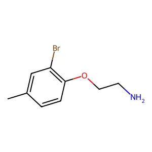 2-(2-Bromo-4-methylphenoxy)ethanamine structure