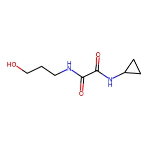 N~1~-cyclopropyl-N~2~-(3-hydroxypropyl)ethanediamide structure