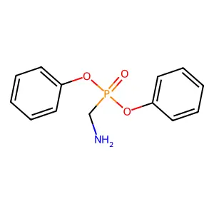 Diphenyl (aminomethyl)phosphonate structure
