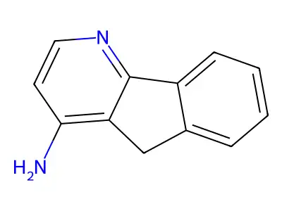 5H-indeno[1,2-b]pyridin-4-amine structure