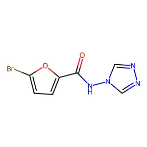 5-bromo-N-(1,2,4-triazol-4-yl)furan-2-carboxamide structure