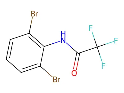 N-(2,6-dibromophenyl)-2,2,2-trifluoroacetamide structure