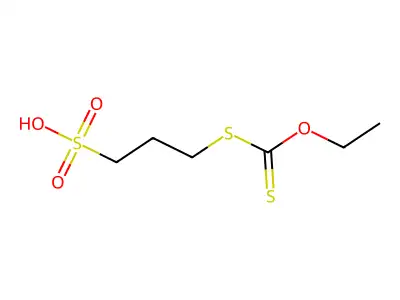 1-Propanesulfonic acid, 3-((ethoxythioxomethyl)thio)- structure