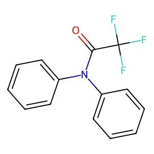 2,2,2-trifluoro-N,N-diphenylacetamide structure