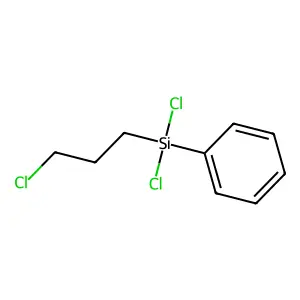 Benzene, [dichloro(3-chloropropyl)silyl]- structure