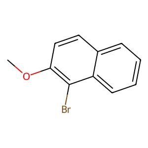 1-Bromo-2-methoxynaphthalene structure