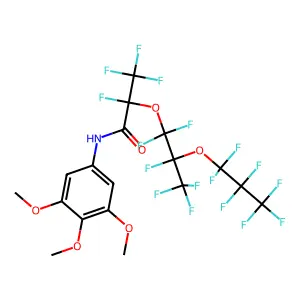 2-(Perfluoro-2-propyloxy-propoxy)-N-(3,4,5-trimethoxyphenyl)perfluoropropionamide structure