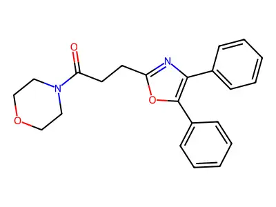 3-(4,5-Diphenyl-1,3-oxazol-2-yl)-1-morpholin-4-ylpropan-1-one structure