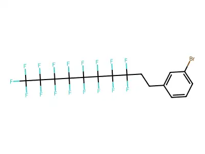 1-Bromo-3-(3,3,4,4,5,5,6,6,7,7,8,8,9,9,10,10,10-heptadecafluorodecyl)benzene structure