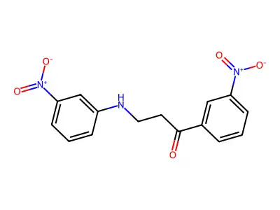 3-(3-Nitroanilino)-1-(3-nitrophenyl)-1-propanone structure