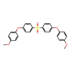 Benzene, 1,1'-sulfonylbis[4-(4-methoxyphenoxy)- structure