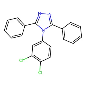 4-(3,4-dichlorophenyl)-3,5-diphenyl-4H-1,2,4-triazole structure
