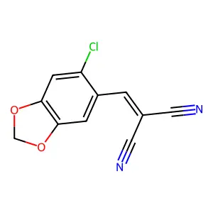 [(6-Chloro-1,3-benzodioxol-5-yl)methylidene]propanedinitrile structure