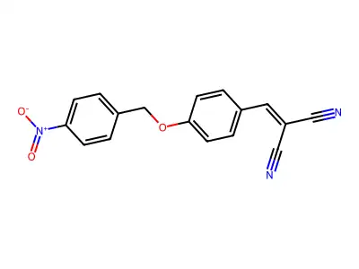 2-({4-[(4-Nitrophenyl)methoxy]phenyl}methylidene)propanedinitrile structure