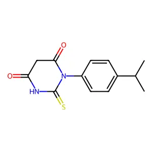 1-(4-Propan-2-ylphenyl)-2-sulfanylidene-1,3-diazinane-4,6-dione structure