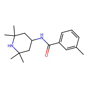 3-methyl-N-(2,2,6,6-tetramethylpiperidin-4-yl)benzamide structure