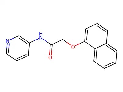 2-naphthalen-1-yloxy-N-pyridin-3-ylacetamide structure