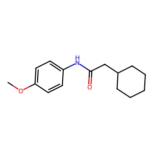 2-cyclohexyl-N-(4-methoxyphenyl)acetamide structure