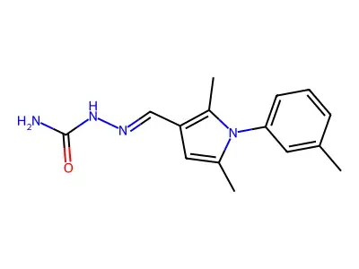 [(E)-[2,5-dimethyl-1-(3-methylphenyl)pyrrol-3-yl]methylideneamino]urea structure