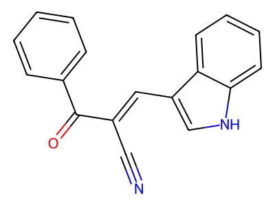 3-Indol-3-YL-2-(phenylcarbonyl)prop-2-enenitrile structure