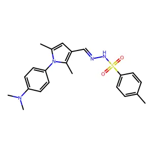 4-Methylbenzenesulfonic acid 2-[[1-[4-(dimethylamino)phenyl]-2,5-dimethyl-1H-pyrrol-3-yl]methylene]hydrazide structure