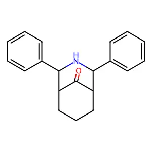 2,4-Diphenyl-3-azabicyclo[3.3.1]nonan-9-one structure