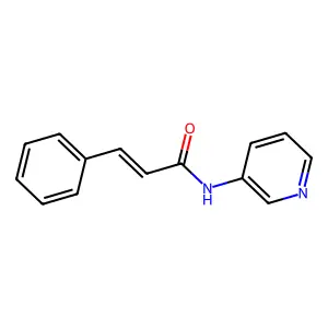3-phenyl-N-pyridin-3-ylprop-2-enamide structure