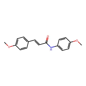 N,3-bis(4-methoxyphenyl)prop-2-enamide structure