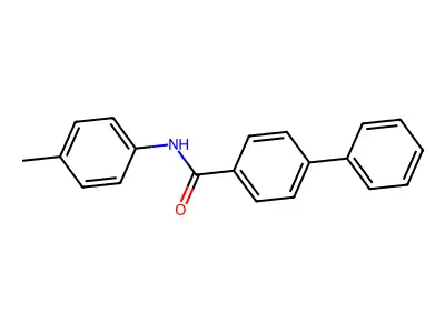 N-(4-methylphenyl)biphenyl-4-carboxamide structure