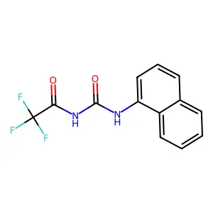 2,2,2-trifluoro-N-(naphthalen-1-ylcarbamoyl)acetamide structure