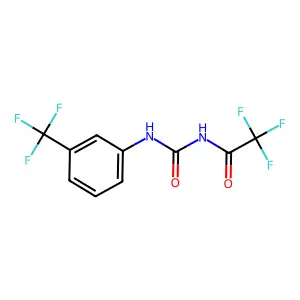 N-(Trifluoroacetyl)-N'-(3-(trifluoromethyl)phenyl)urea structure