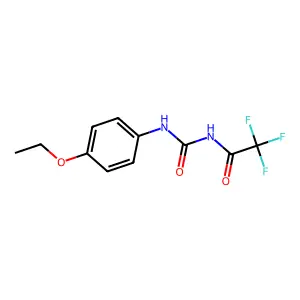 N-[(4-ethoxyphenyl)carbamoyl]-2,2,2-trifluoroacetamide structure