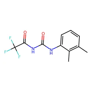 N-[(2,3-dimethylphenyl)carbamoyl]-2,2,2-trifluoroacetamide structure