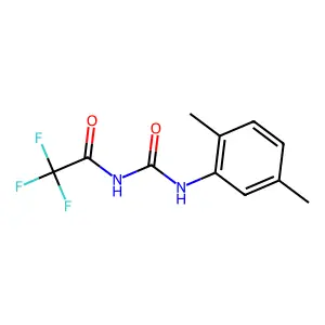 N-[(2,5-dimethylphenyl)carbamoyl]-2,2,2-trifluoroacetamide structure