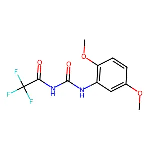 N-(2,5-dimethoxyphenyl)-N'-(trifluoroacetyl)urea structure