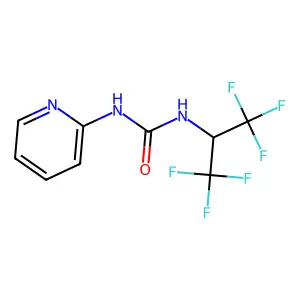 1-(1,1,1,3,3,3-Hexafluoropropan-2-yl)-3-pyridin-2-ylurea structure