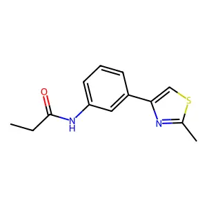 N-[3-(2-methyl-1,3-thiazol-4-yl)phenyl]propanamide structure