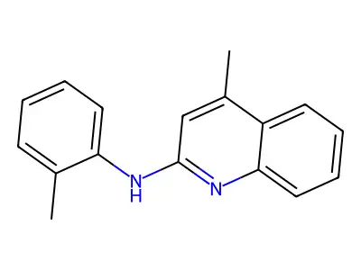 4-methyl-N-(2-methylphenyl)quinolin-2-amine structure