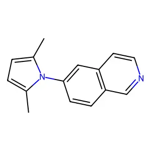 6-(2,5-dimethyl-1H-pyrrol-1-yl)isoquinoline structure