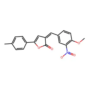 (3E)-3-[(4-methoxy-3-nitrophenyl)methylidene]-5-(4-methylphenyl)furan-2-one structure