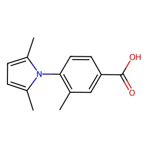 4-(2,5-dimethyl-1H-pyrrol-1-yl)-3-methylbenzoic acid structure
