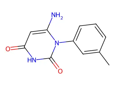6-amino-1-(3-methylphenyl)-2,4(1H,3H)-pyrimidinedione structure