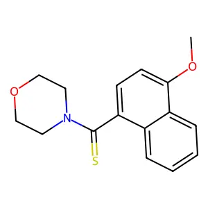 (4-Methoxynaphthalen-1-yl)-morpholin-4-ylmethanethione structure